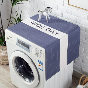 全自动滚筒式洗衣机罩防尘罩盖布防晒套罩通用美的小天鹅上开盖巾北欧