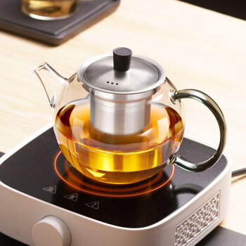 友客（YOUKE）茶壶玻璃茶具500ml 大容量过滤煮茶器办公养生泡茶壶 家用加厚耐热玻璃壶 G397