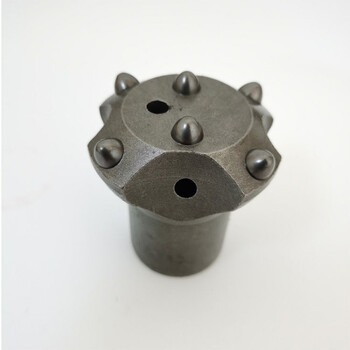 冷压球齿钻头凿岩机隧道矿山花岗岩钻头出口梅花钎头60冷压6齿普兰卡