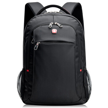 swissggear包瑞士双肩包电脑包商务出差双肩包背包学生书包 黑色