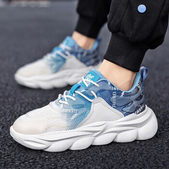 耐克顿夏季大码运动休闲鞋45黑武士老爹鞋46潮鞋加宽加大厚底男鞋