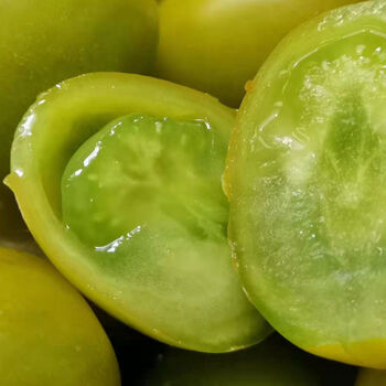 青口蜜圣女果新鲜小番茄绿色圣女果迷你绿宝石番茄农家青口蜜一斤试吃