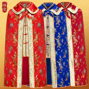 七/八件套全套 五领三腰老人女寿衣 殡葬用品送老衣女士 枣红牡丹八