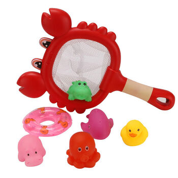 捞鱼网兜儿童 宝宝洗澡婴儿玩具捕鱼捞网捞小鱼儿童游泳戏水上浴室