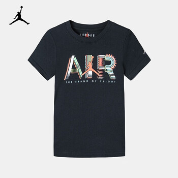 nike耐克童装男童短袖t恤nikeairjordan夏季儿童经典款针织上衣20纯