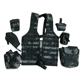 军星熠 06式通用携行背具 06单兵战斗携行具数码十一件套战术背心马甲装具 11件套 干布型、7件套