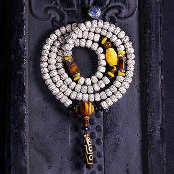 路易香浓星月菩提子手串文玩佛珠108颗正月原籽盘玩手链玛瑙配饰九眼