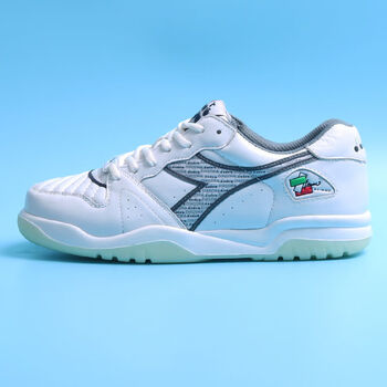 迪亚多纳diadora经典款复古男鞋金刀博格休闲真皮透气运动鞋深灰色