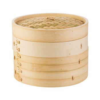 蒸笼屉竹木竹木蒸笼家用多层饺子竹笼蒸屉带盖蒸馒头的篦子小笼包笼屉