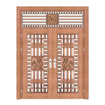 山头林村不锈钢大门双开门农村别墅对开乡村入户庭院进户家用304防盗