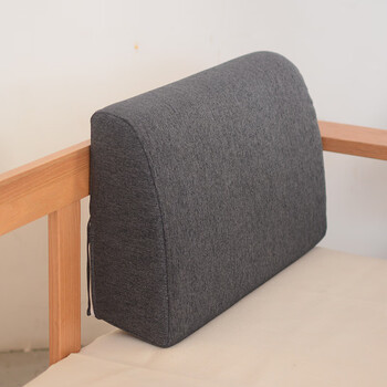 卓尔曼高密度海绵弧形靠背垫现代实木沙发硬靠背床头舒适靠枕硬靠垫