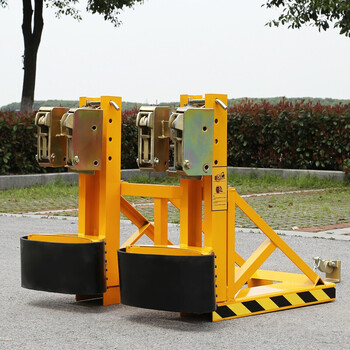 叉车油桶夹具鹰嘴抱桶器油桶起重夹子搬运钳吊具加厚型 dg1500a三桶三