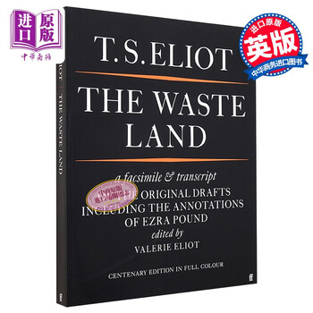 艾略特原稿复刻版 The Waste Land Facsimile 英文原版 T S Eliot 文学 经典 大师 戏剧 诗歌