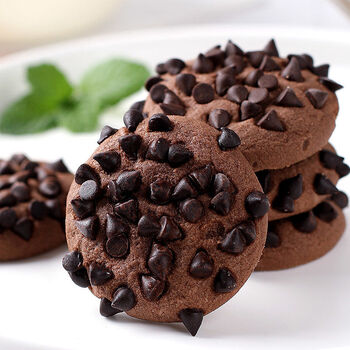 小包装独立巧克力味网红夹心小饼干批发巧克力豆曲奇22小包装110g2袋