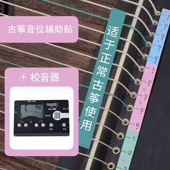 贤怀达古筝音阶贴音符贴认识琴弦记忆指法贴初学者儿童学琴定位贴纸
