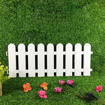 花e流塑料栅栏围栏庭院白色插地栅栏装饰绿化花园花坛幼儿园圣诞围栏小篱笆加强型圆头50 图片价格品牌报价 京东