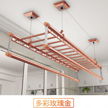 手摇阳台凉衣升降机手动阳台手动升降晾衣架钢丝手摇晾衣架升降三杆四