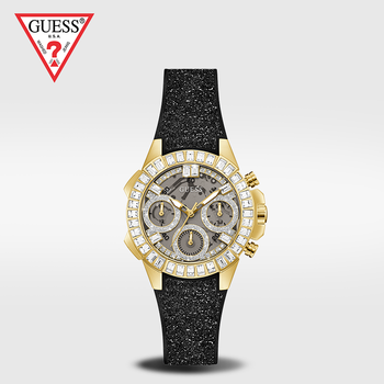 guess摩登水晶手表女盖尔斯闪耀气质时尚女表石英腕表gw0313l2