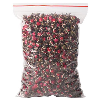 重瓣玫瑰花茶500g散装批发 大朵干玫瑰花瓣红花茶 代用茶叶花草茶