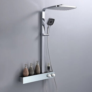 汉斯格雅(hansgrohe)花洒套装德国恒温境雨智能淋浴卫浴浴室明装飞雨