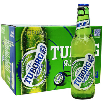嘉士伯乐堡啤酒(tuborg)拉环盖小瓶装啤酒330ml*24瓶整箱 乐堡啤酒330
