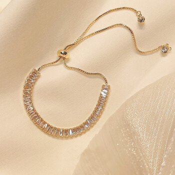 施华洛世奇锆金色皓石串手链复古精致优雅年春季新款送男女友生日礼物