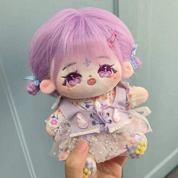 棉花娃娃洛丽塔正版原创新款ins风20cm棉花娃娃妹妹系列生日可爱 紫发