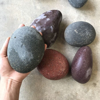 创力恒鹅卵石石头大块天然鹅卵石石头铺路石子园艺布景石鱼缸雨花石鹅