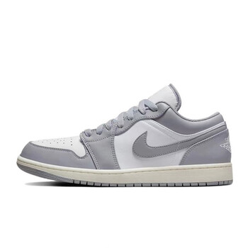 nike耐克air jordan 1 low aj1复古灰做旧男子低帮休闲篮球鞋 553558