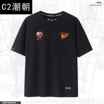 c2潮朝运动广东队宏远广东男篮夺冠十冠球迷短袖t恤男男青年休闲潮