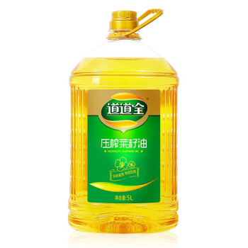 道道全压榨菜籽油5L 非转基因食用油植物油 自然清香