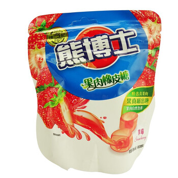 徐福记  熊博士果肉橡皮糖66g袋装新年喜糖儿童水果味橡皮糖软糖休闲