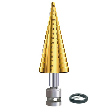 宝塔钻头电动扳手钻头木工开孔器风转换头阶梯钻头模板金属打孔炫辉电