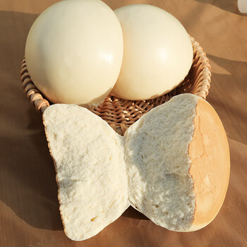 馒头张正宗山东青岛胶东王哥庄特产铁锅大馒头手工馒头老面原味饽 圆