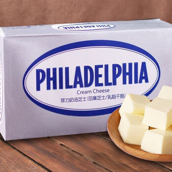 卡夫菲力奶油奶酪250g忌廉芝士芝士巴斯克蛋糕生酮烘焙原料卡夫菲力