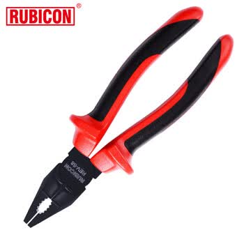 罗宾汉（RUBICON）REV-S8 高压绝缘电工钳老虎钳钢丝钳子平咀钳200mm 8英寸