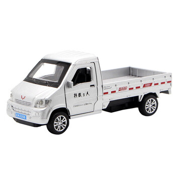 仿真汽车模型1:32宏光荣光货车车模男孩玩具车 五菱之光-柳州【银色】