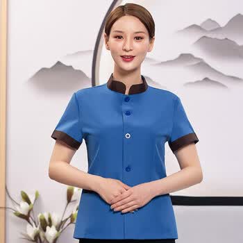玛楷保洁工作服夏季短袖酒店宾馆pa保洁员工装家政物业清洁阿姨服装