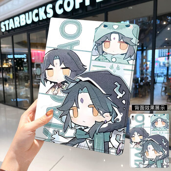 原神华为平板matepad11保护套v8pro壳m6带笔槽7荣耀8畅享2三折vivo防