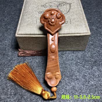 把玩件崖柏手把件太行原木老料根雕木雕把玩文玩挂件工艺品小件  如意