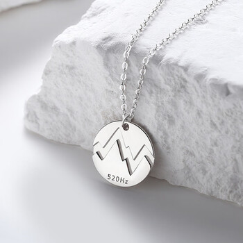 珂万福 原创心动52赫兹情侣项链925小众设计感毛衣链ins项饰圣诞礼物