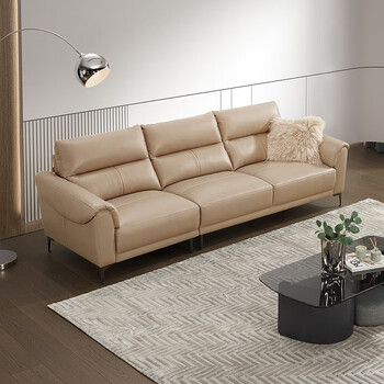 顾家家居(kuka) 顾家家居 意式轻奢皮沙发真皮沙发头层牛皮usb充电快