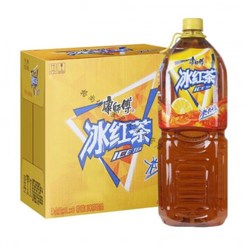 美意颂冰红茶大桶 红茶饮料2l瓶装冰红茶1l*2柠檬红茶屌丝饮料新日期
