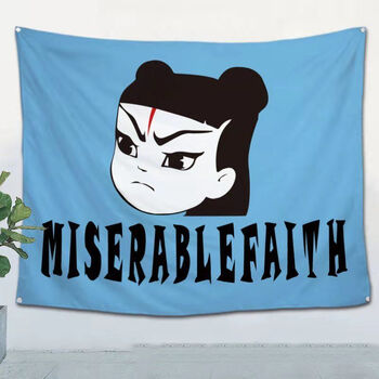 痛苦的信仰摇滚乐队痛仰乐队哪吒网红ins直播背景布酒吧卧室挂布ty19