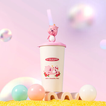 造型杯露比可爱吸管水杯背包桶公仔玩偶杯子饮料杯公仔杯比耶承温50