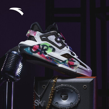 王一博同款安踏霸道30休闲鞋男女2021新款运动鞋112138081女款涂鸦565