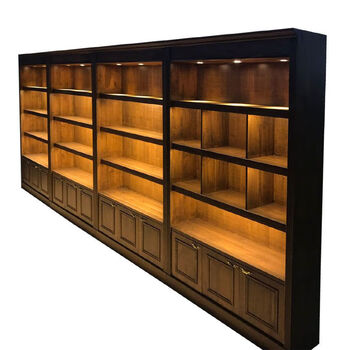 烟酒展示柜 实木化妆品展柜陈列柜产品柜复古茶叶白酒烟酒货架鞋子