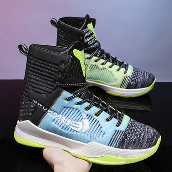 科比12球鞋黑曼巴11欧文7高帮秋冬季鞋潮流6青少年运动篮球鞋kb黑绿