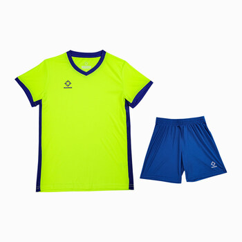 准者儿童足球服套装小学生运动男女童短袖比赛足球衣训练队服荧光绿