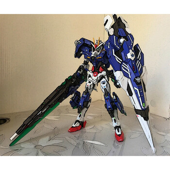 高达模型国产大班mg独角兽能天使mb强袭自由机甲拼装玩具七剑带灯组